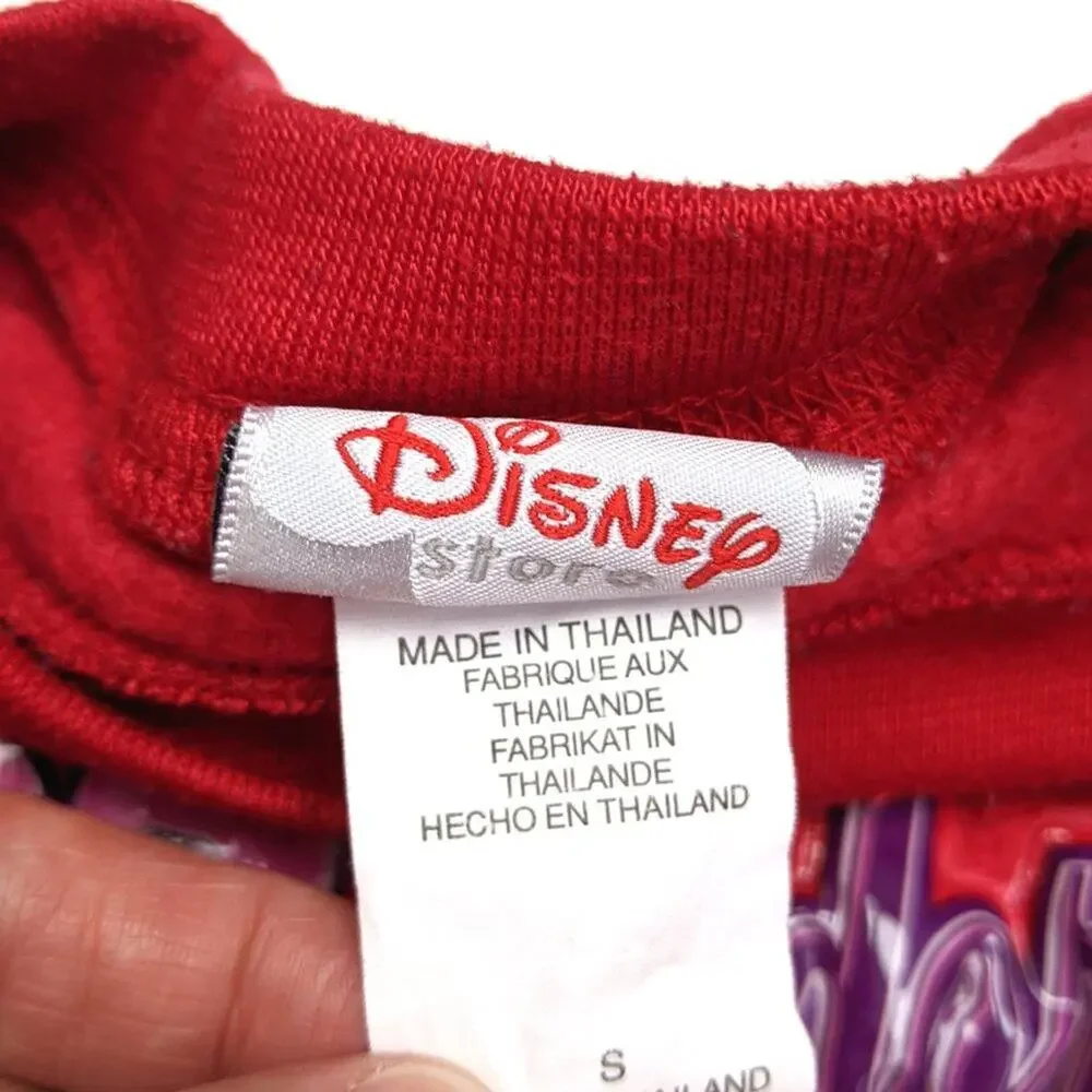 Vintage Y2K Disney Store Sweatshirt Girls Sz 6 Disney Red 101 Dalmatians Fleece